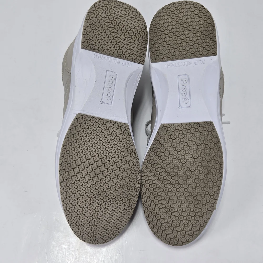 Propet Washable Walker W3840 Beige Lace-Up Comfort Sneakers Women's Size 9 Wide